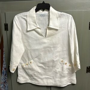 Willow linen top M